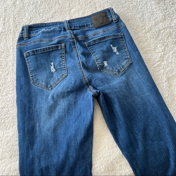 Lucky & Blessed Hitchhiker Mid Rise Flare Jeans 33.5” Inseam - Picture 7 of 10